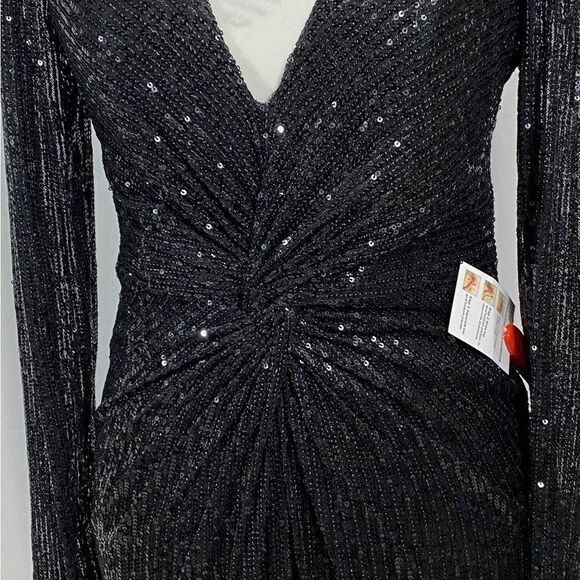 Mac Duggal Ieena Sequin Knotted Midi Dress size 6 - Picture 10 of 13